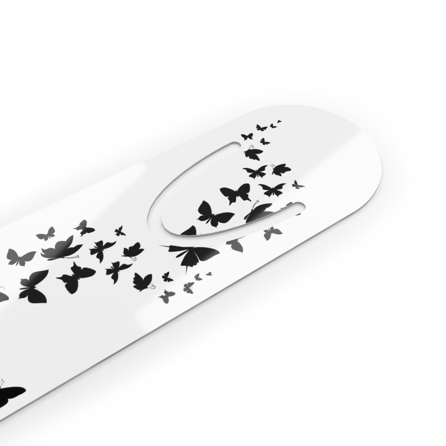 Metal Bookmark Butterfly Flowers, floral bookmark, simple flower bookmark