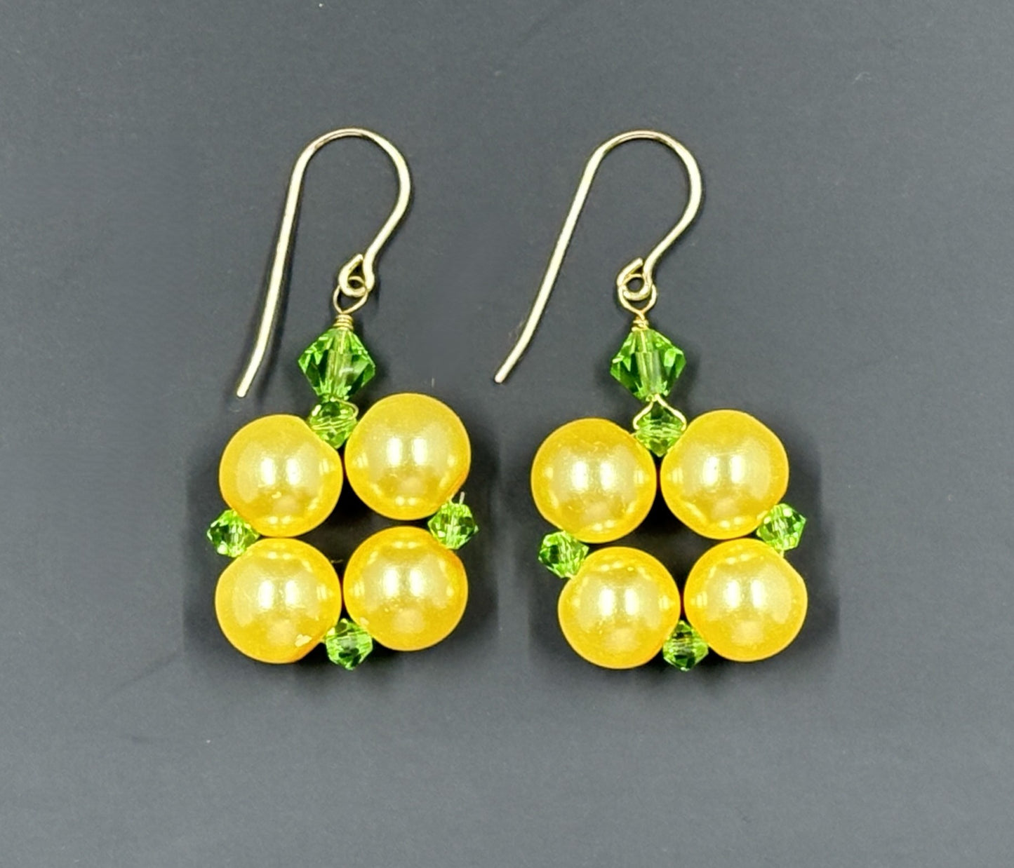 Sunshine Square Beaded Earrings