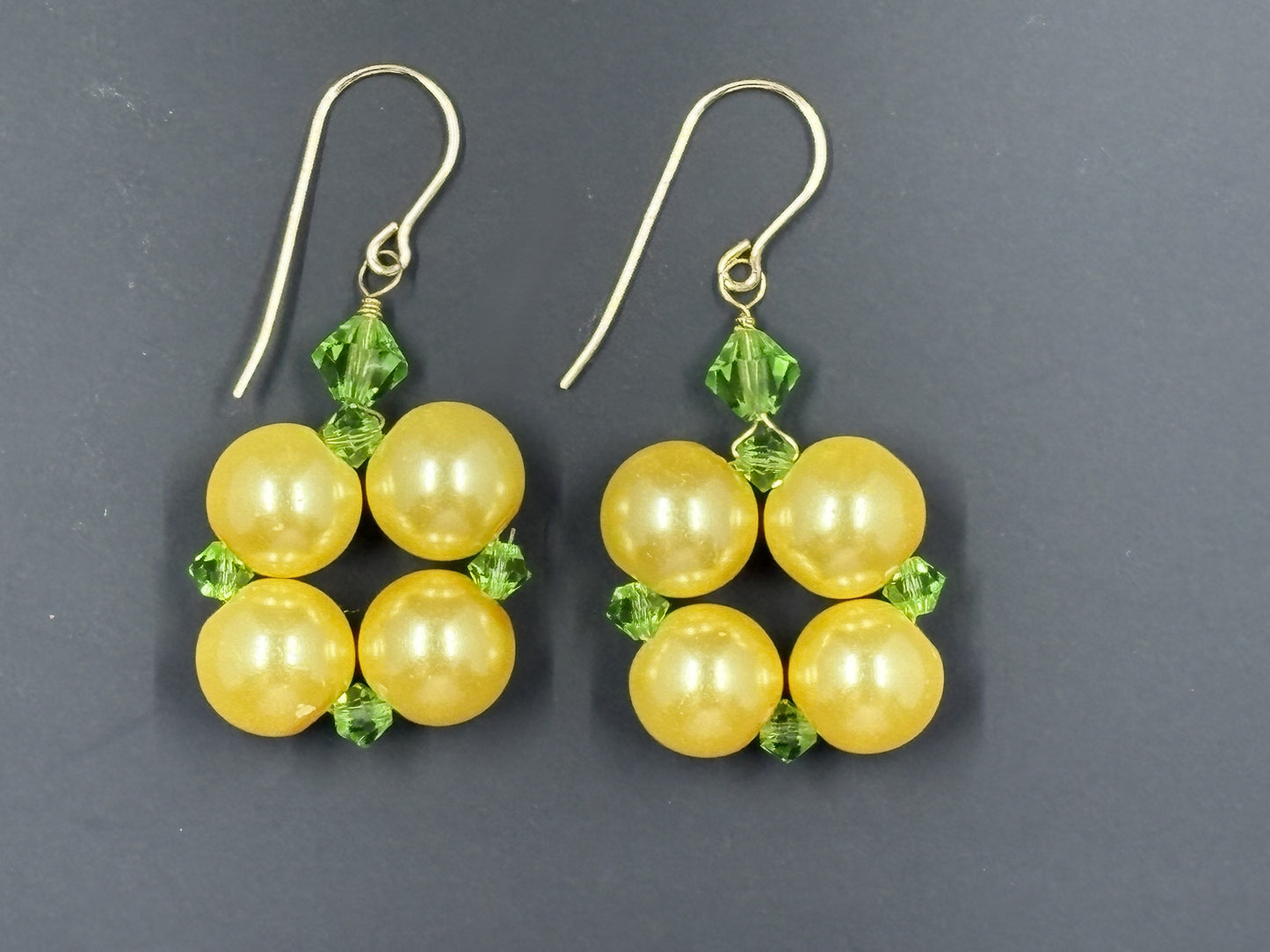 Sunshine Square Beaded Earrings