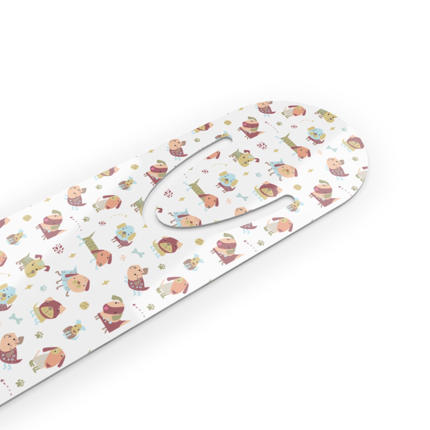Metal Bookmark, dog pattern, pet lover, dog mom, cute dog, colorful bookmark