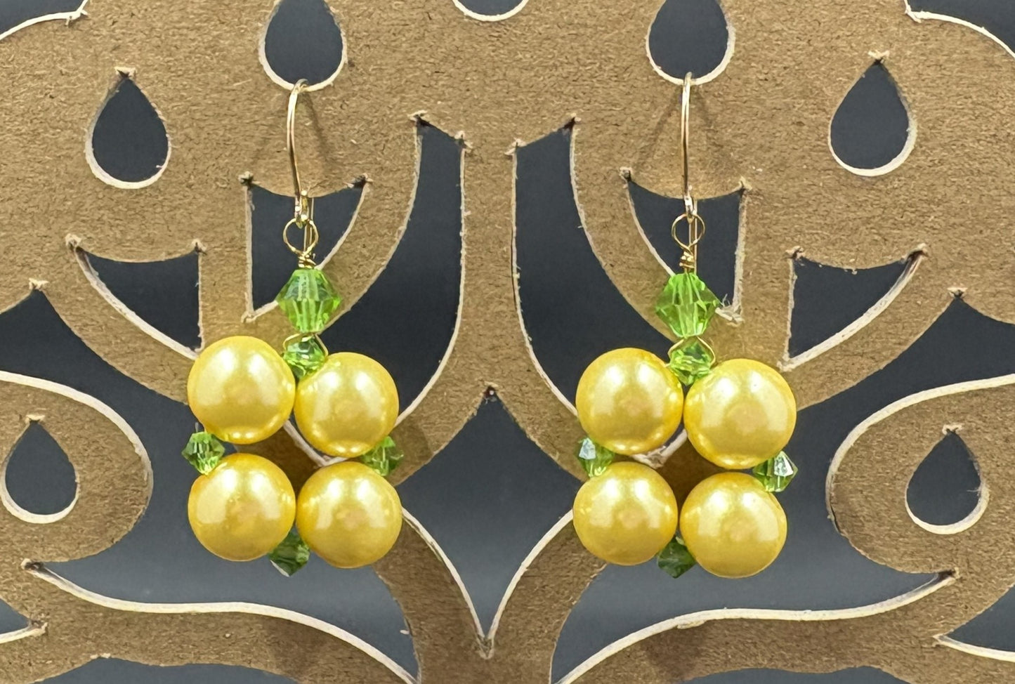 Sunshine Square Beaded Earrings