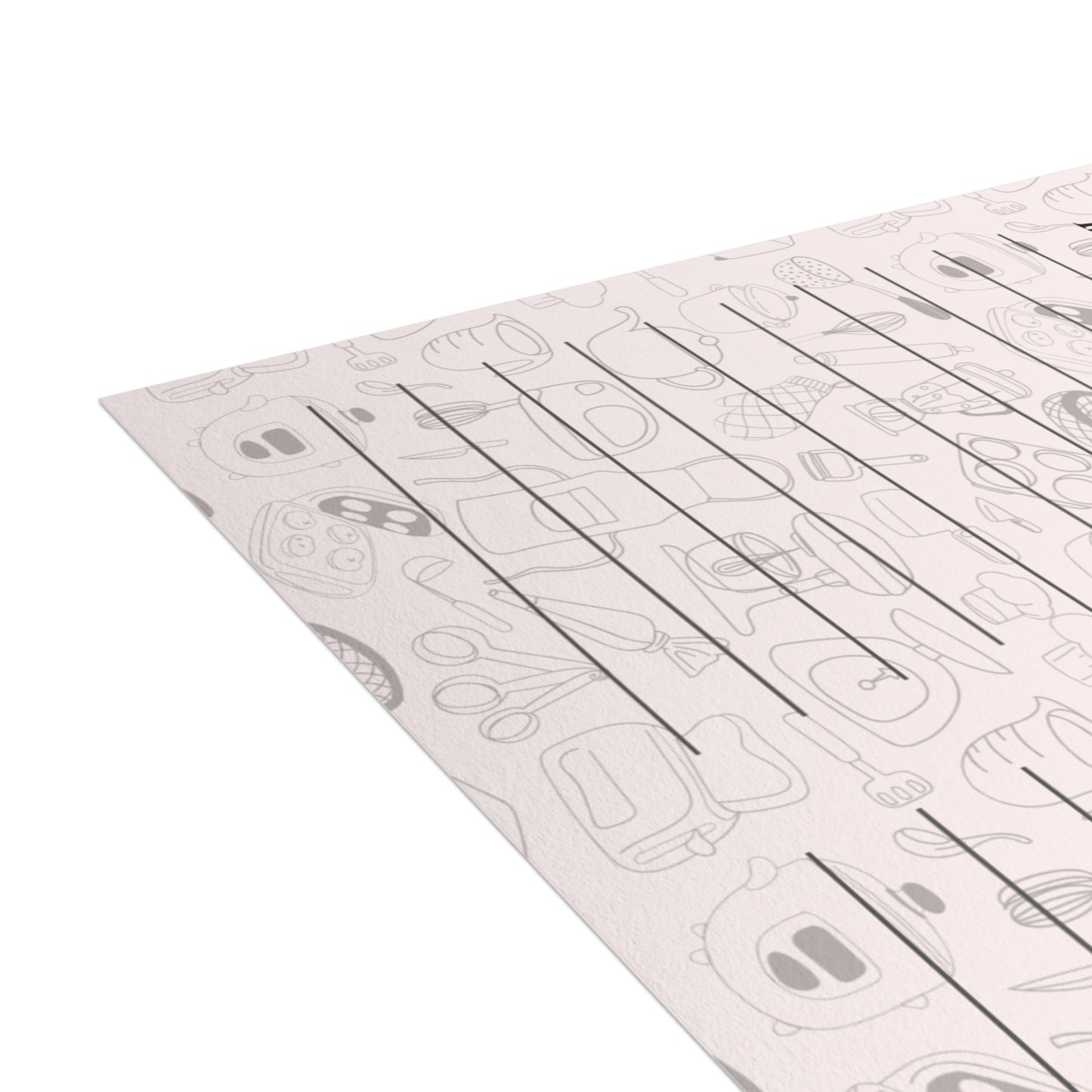 Set of 4x6 Utensil Pattern Recipe Cards, Kitchen Gift, Recipe Card Set