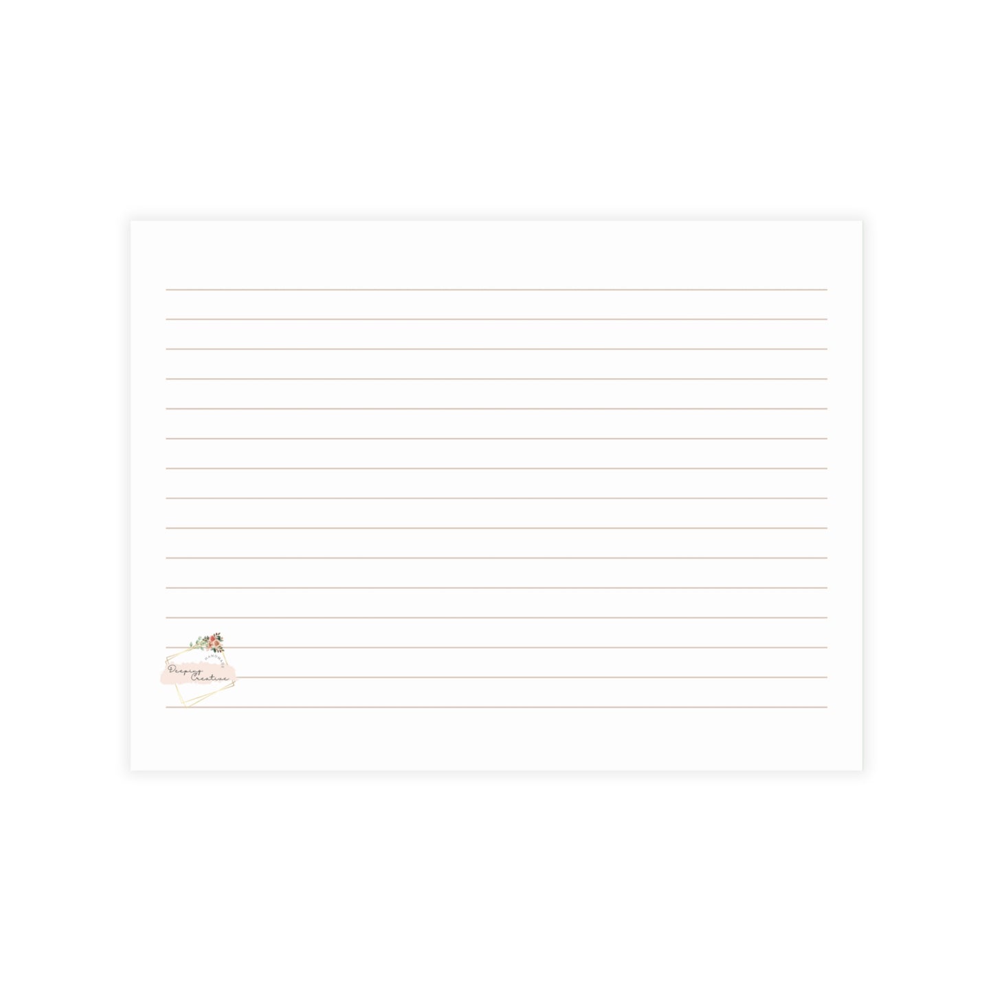 Set of 4x6 Corner Floral Pattern Recipe Cards, Kitchen Gift, Recipe Card Set