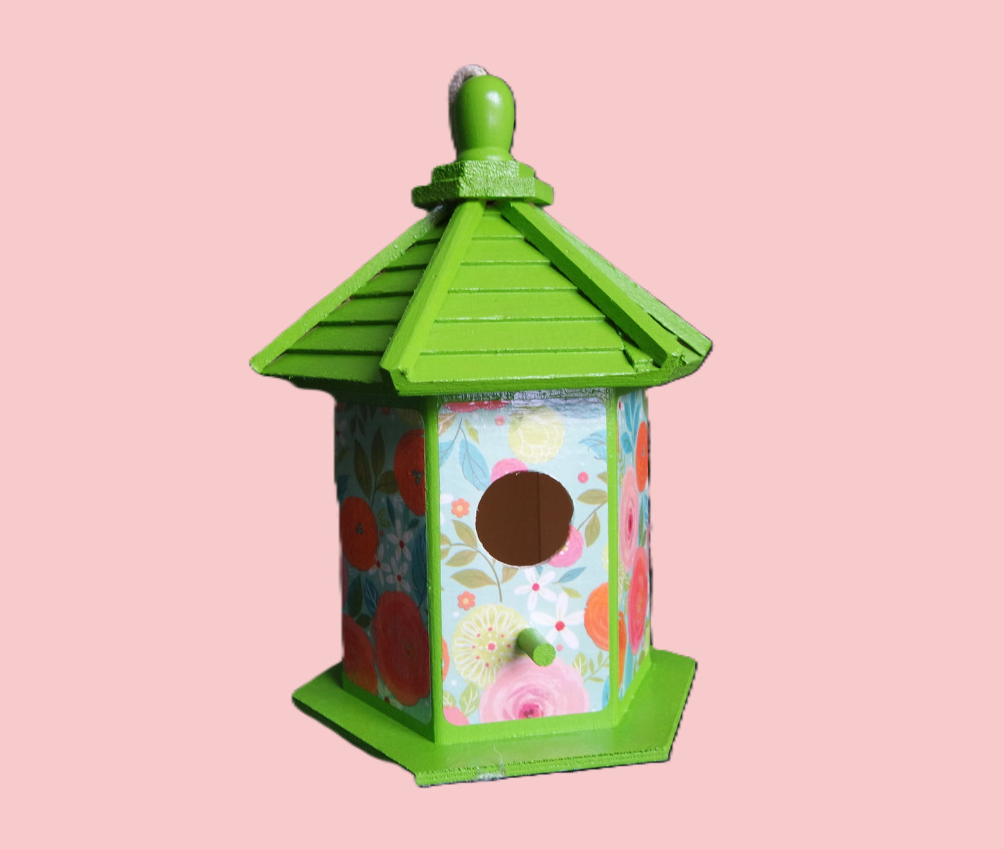 Hand Painted Decoupage Gazebo Birdhouses