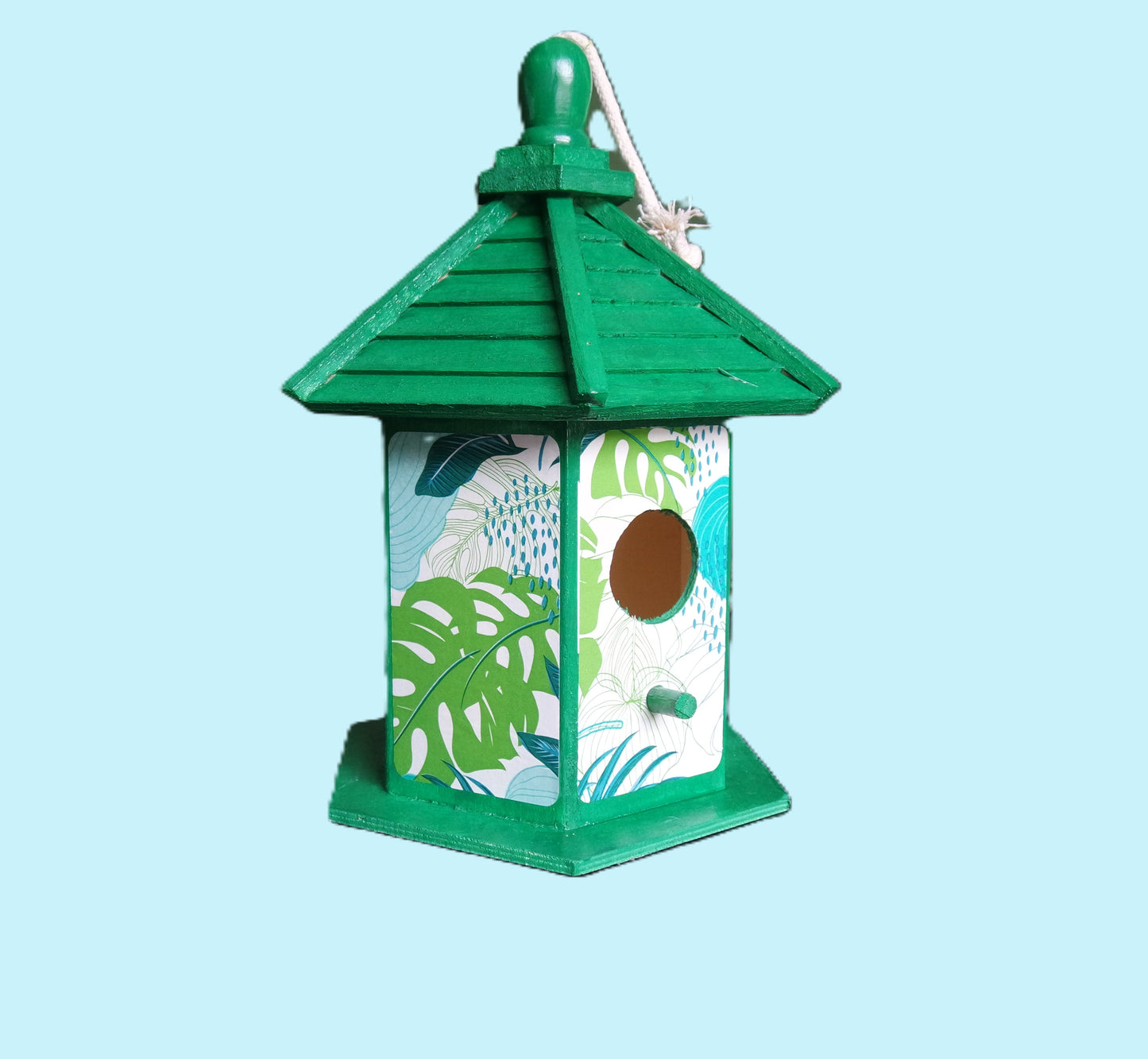 Hand Painted Decoupage Gazebo Birdhouses