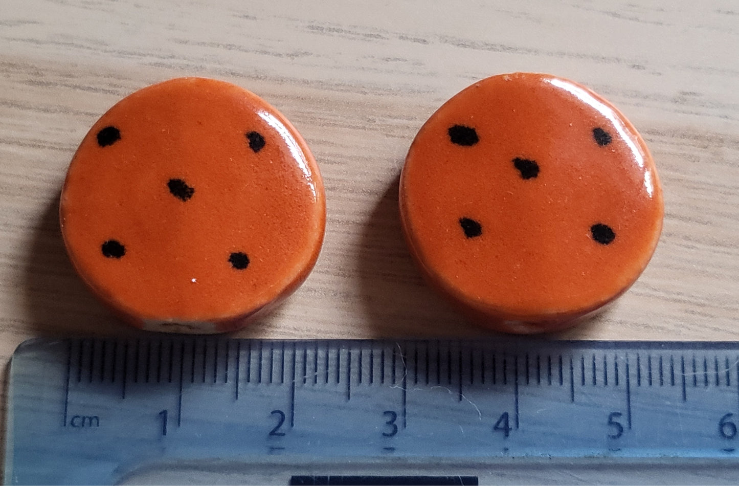 Red and Black Ladybug Large Beads for Jewelry Making Crafts