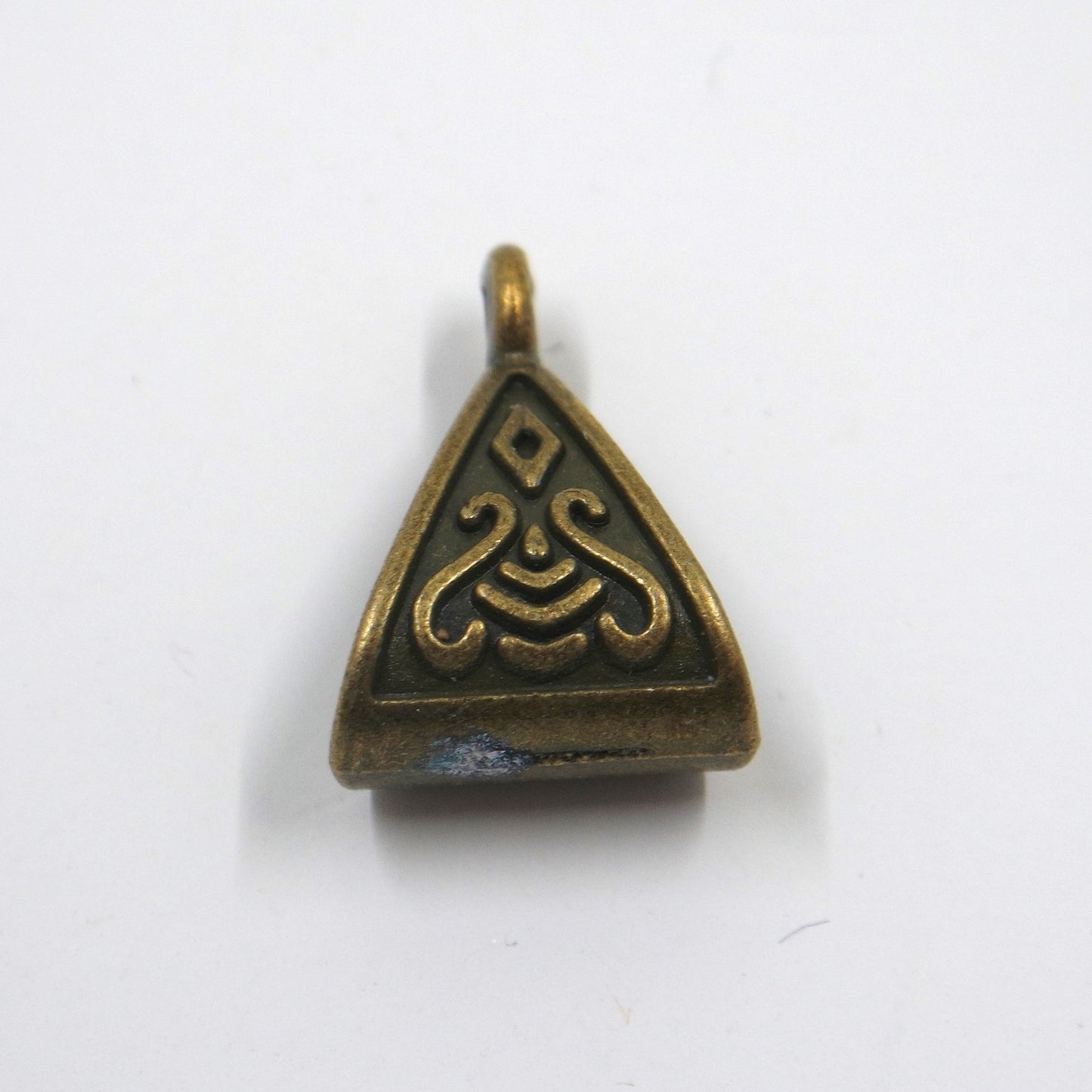 Celtic Triangle Charm Antique Brass