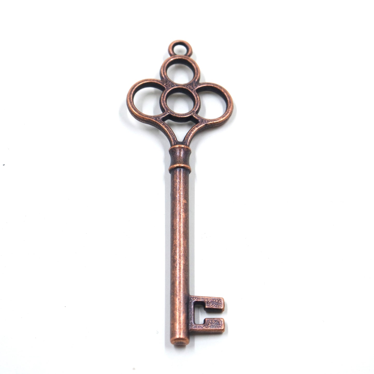 Key Charm Pendant Antique Copper Tone