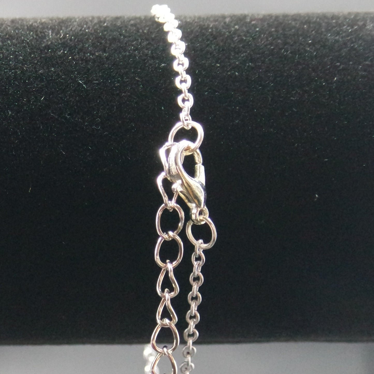 Faux Pearl Bead Silver Chain Bracelet