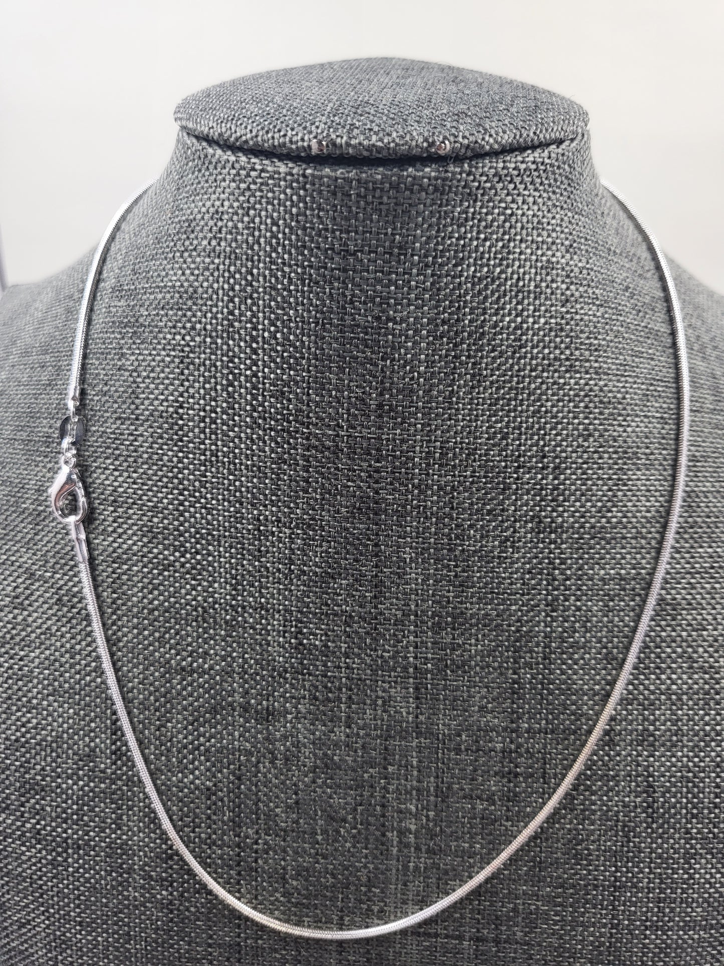 925 Sterling Silver Square Diamond Cut Snake Chain Necklace