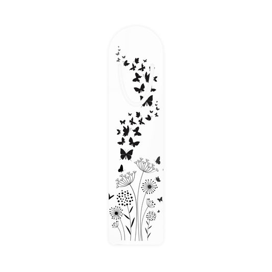 Metal Bookmark Butterfly Flowers, floral bookmark, simple flower bookmark