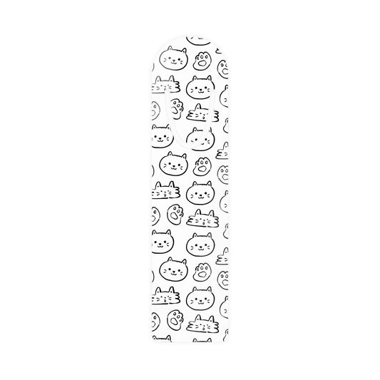 Metal Bookmark, cat pattern, pet lover, cat mom, cute cat, monochrome bookmark
