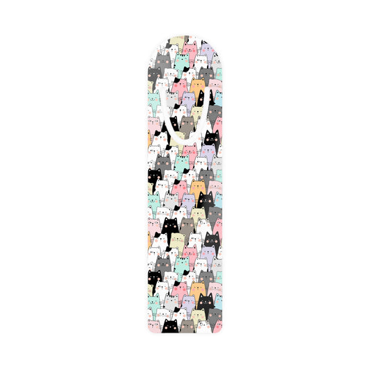 Metal Bookmark, cat pattern, pet lover, cat mom, cute cat, colorful bookmark