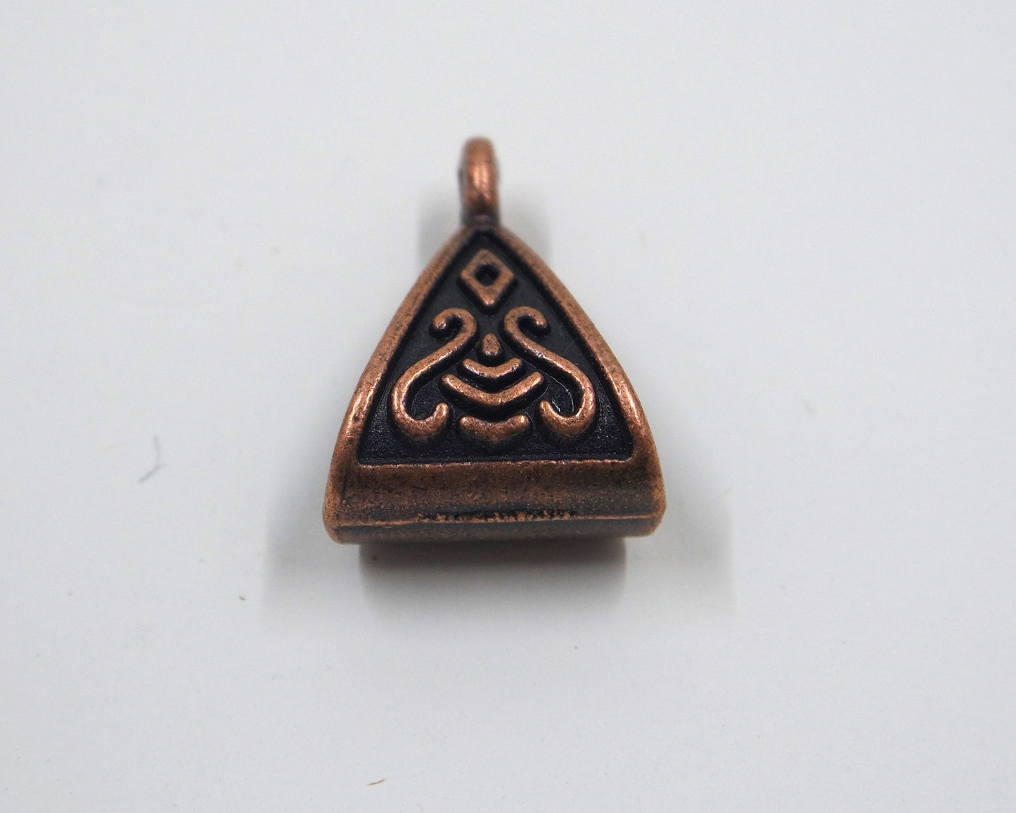 Celtic Triangle Charm Antique Copper