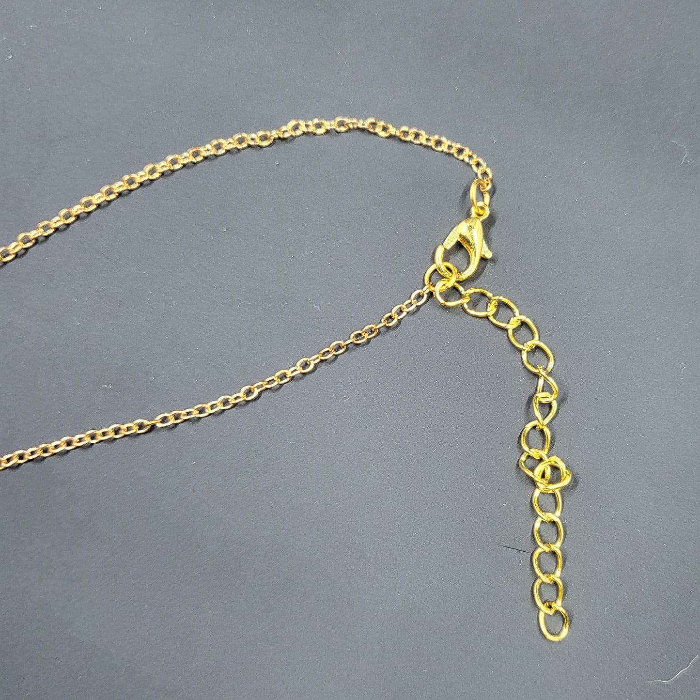 Red Bead Cluster Pendant Gold Chain Bracelet - Unique Jewelry