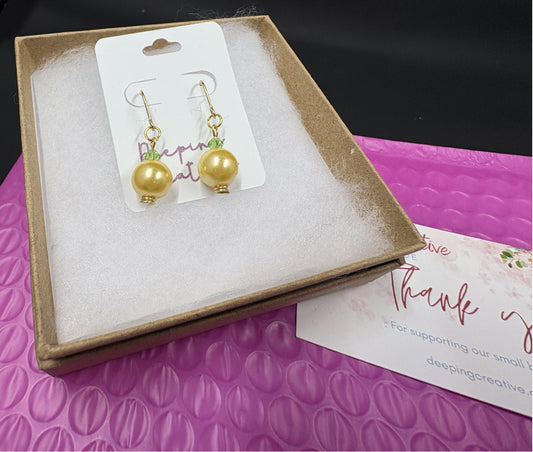 Sunshine Simple Beaded Earrings